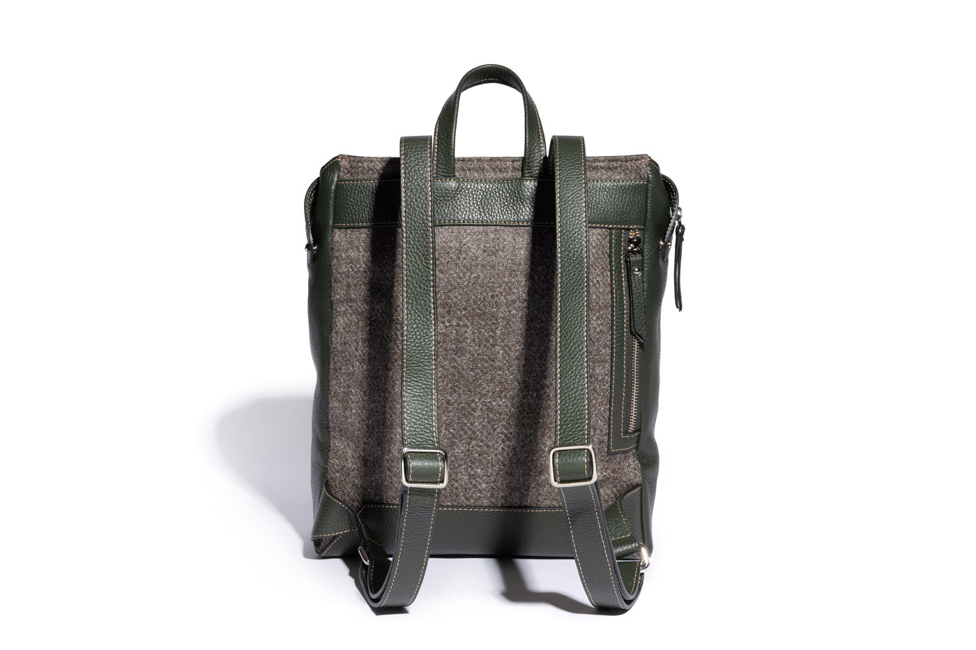 Hopper in Birch Leather & Tweed