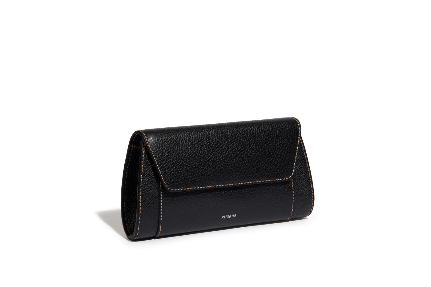 Clutch Con Cinta Black (Pebbled)