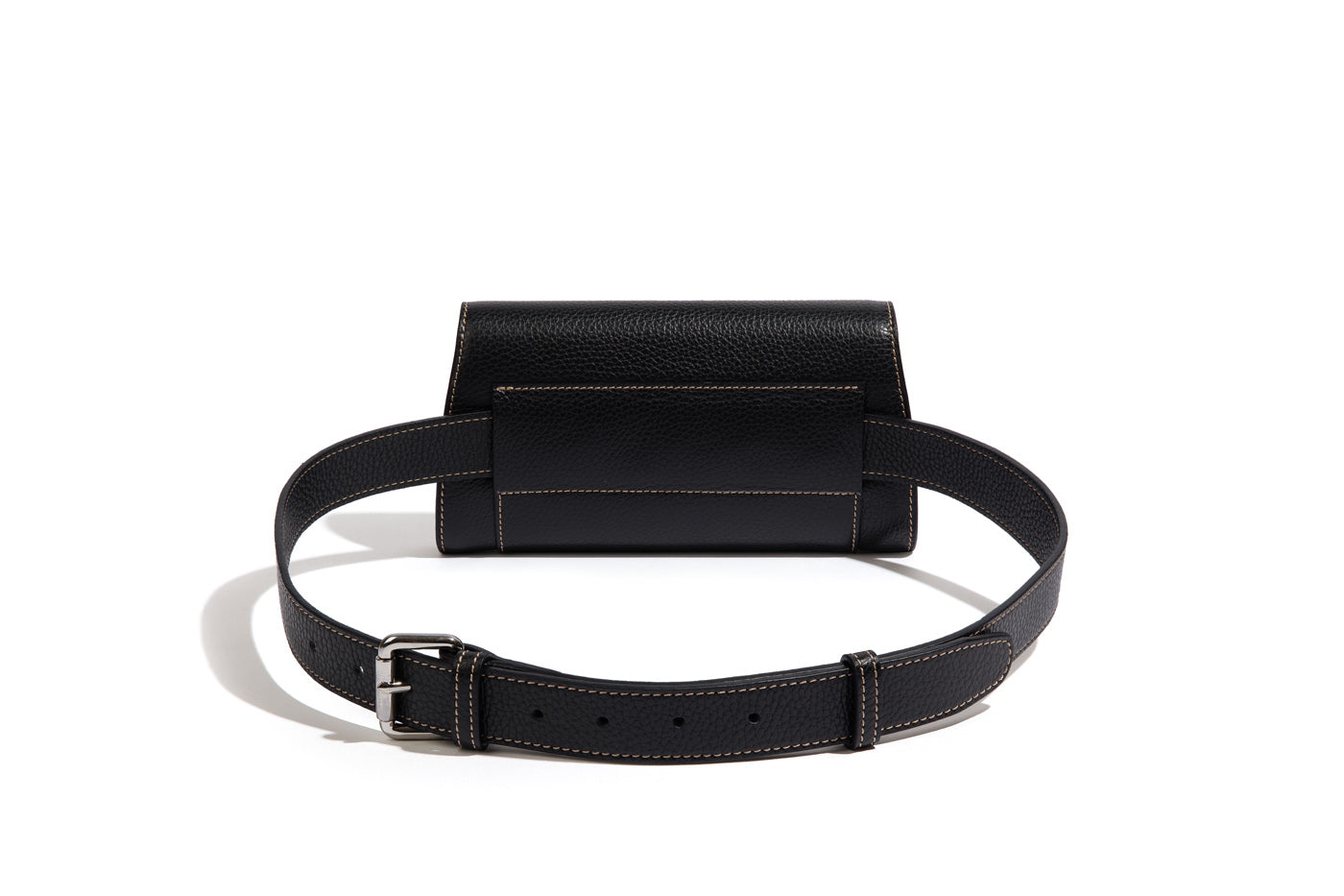 Clutch Con Cinta Black (Pebbled)