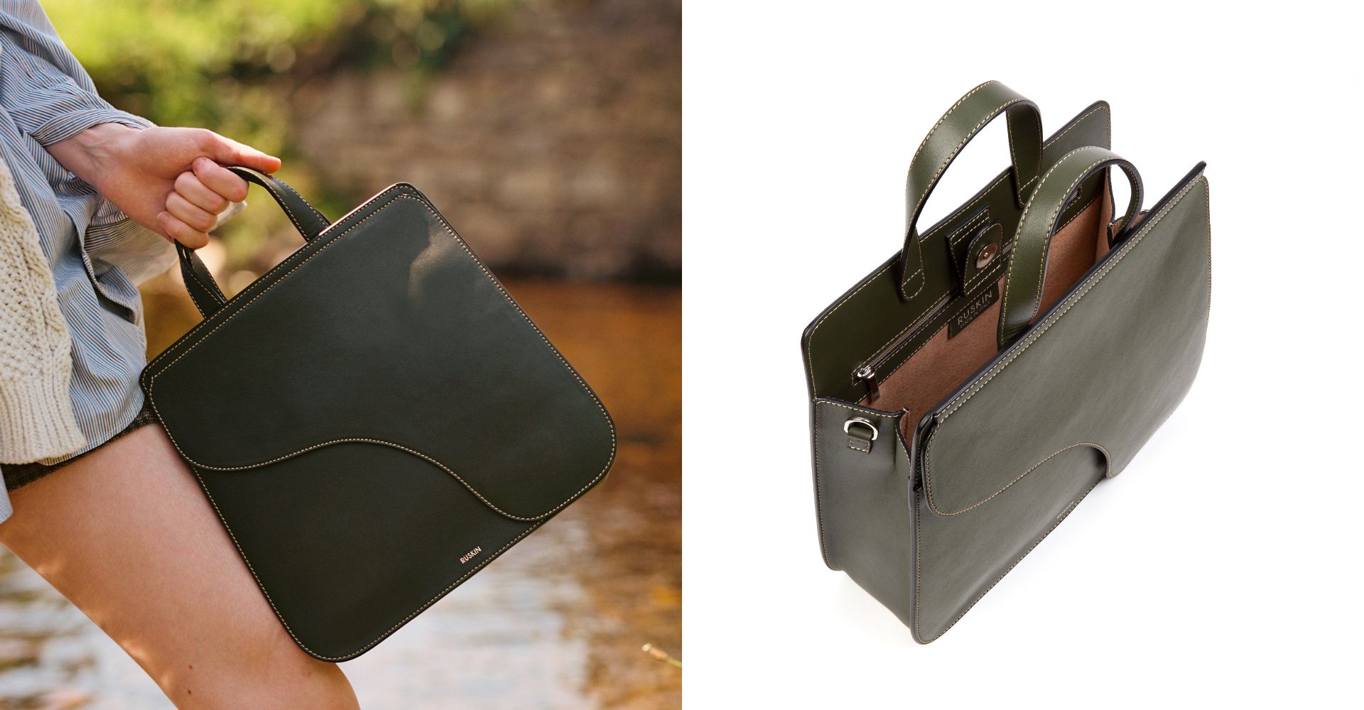 The Camille Tote in Birch