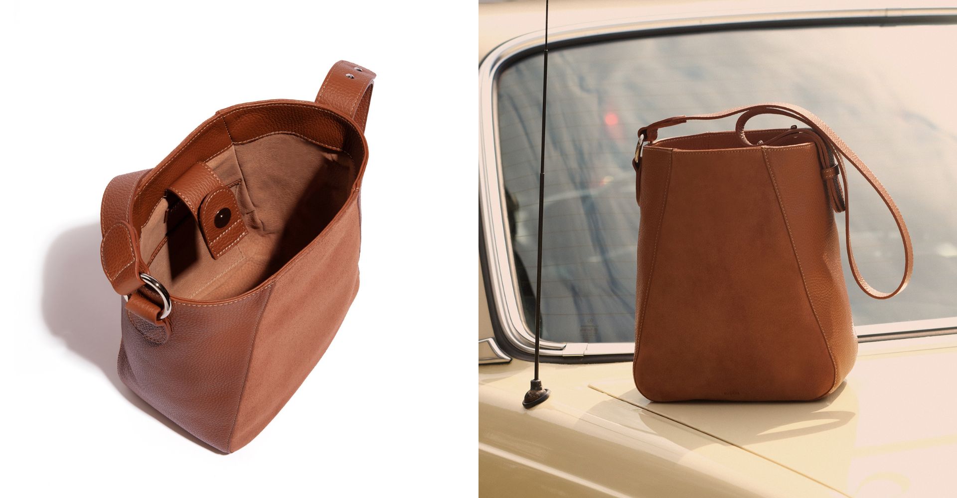 The Bennet Bucket in Bracken & Suede