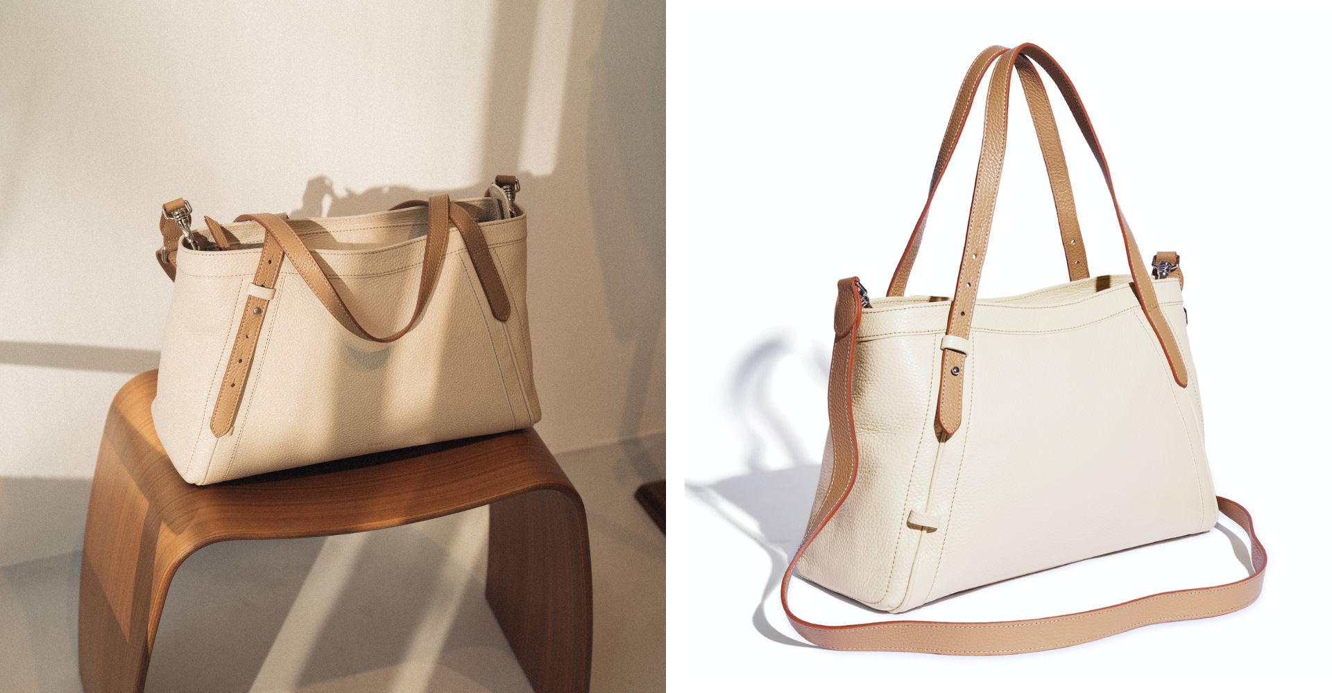 Artisan Tote in Cream Biscotto