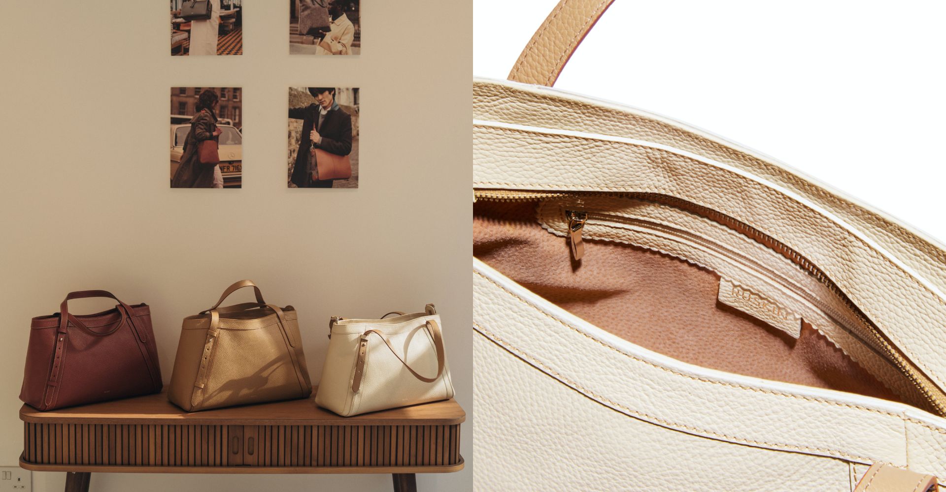 Artisan Tote in Cream Biscotto