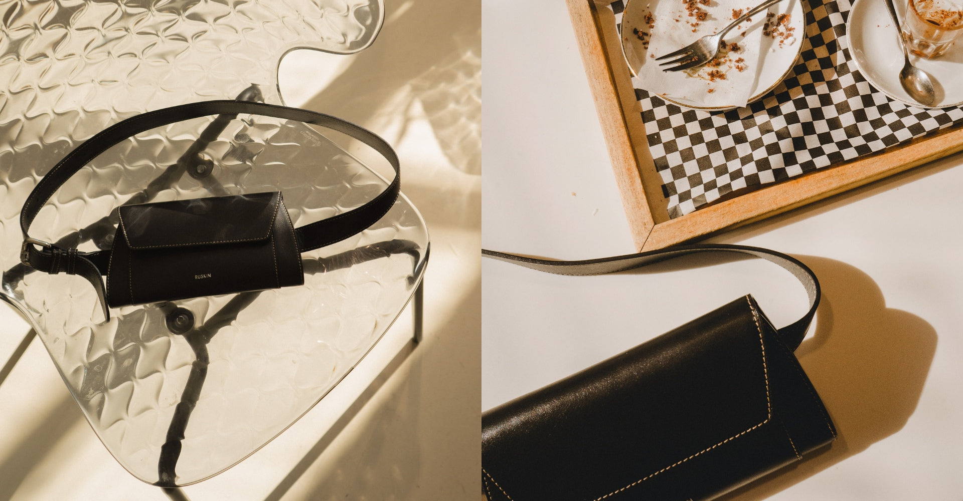 Clutch Con Cinta Black