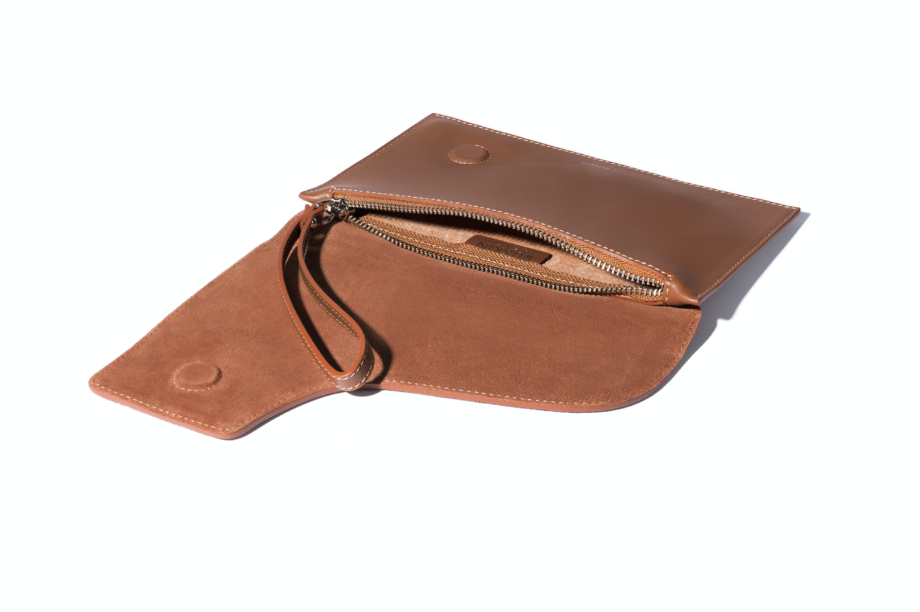Camille Clutch in Bracken Leather and Suede