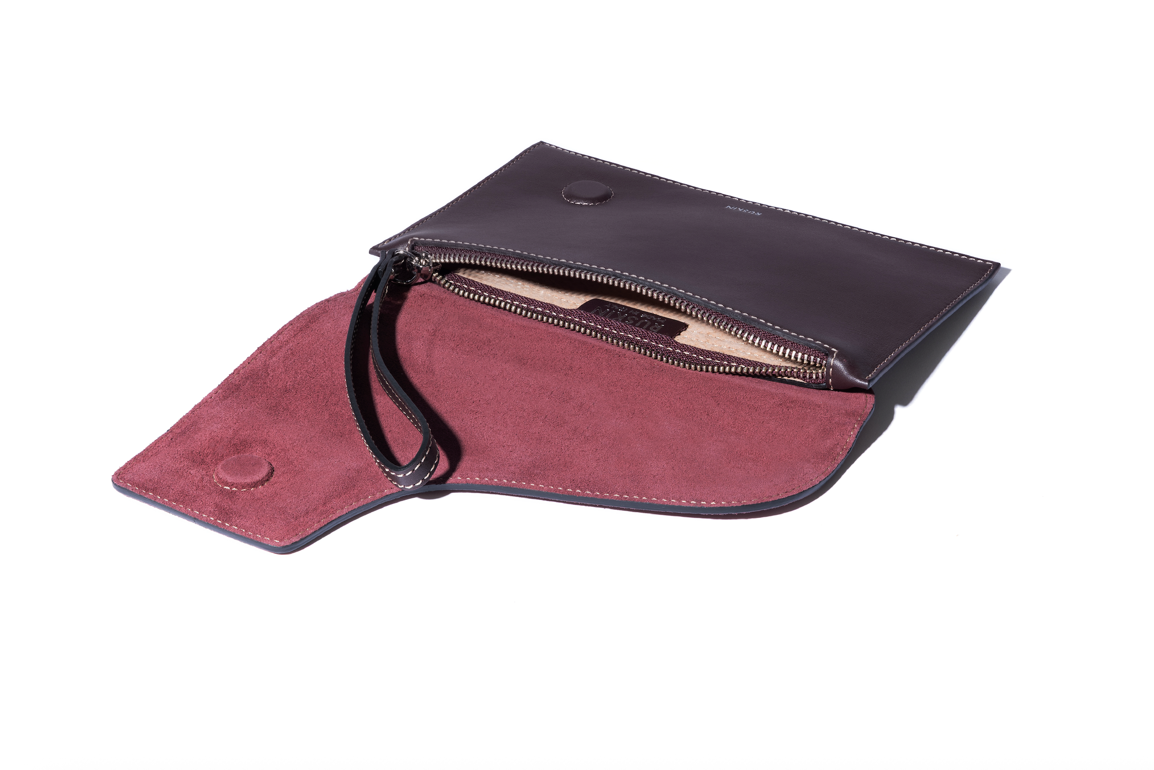 The Camille Clutch Dusty Fig & Suede