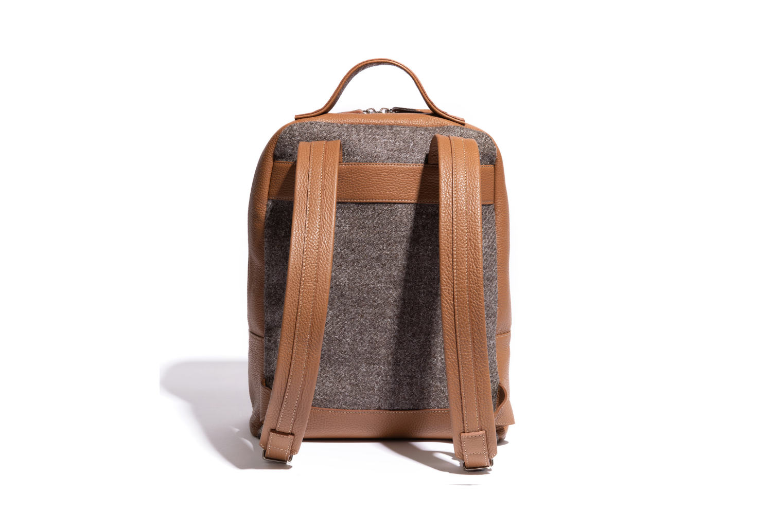 The Kepler in Bracken Leather & Tweed