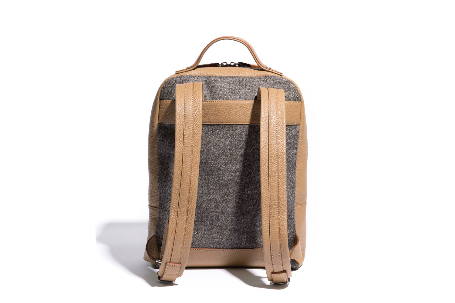 The Kepler in Biscotto Leather & Tweed