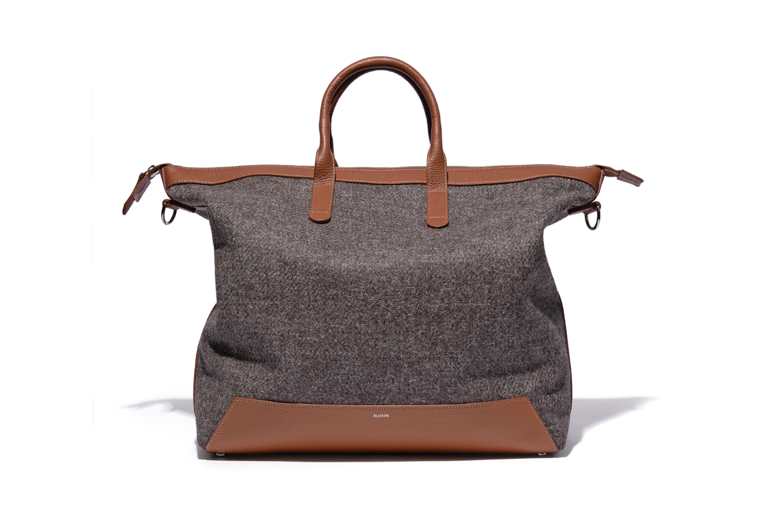 The Quentin Weekender in Bracken Leather & Tweed
