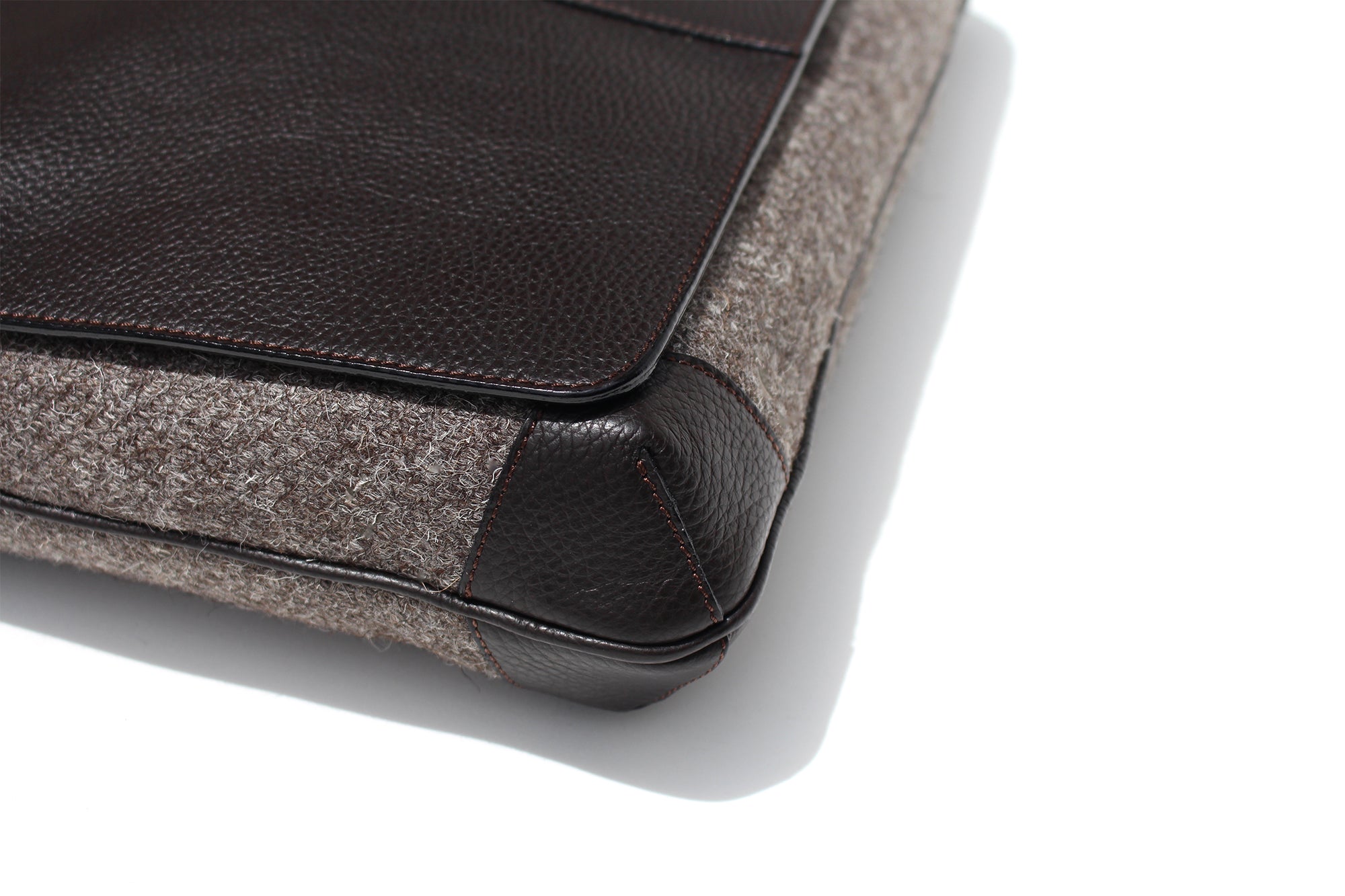 The Cuthbert in Chocolate Leather & Tweed