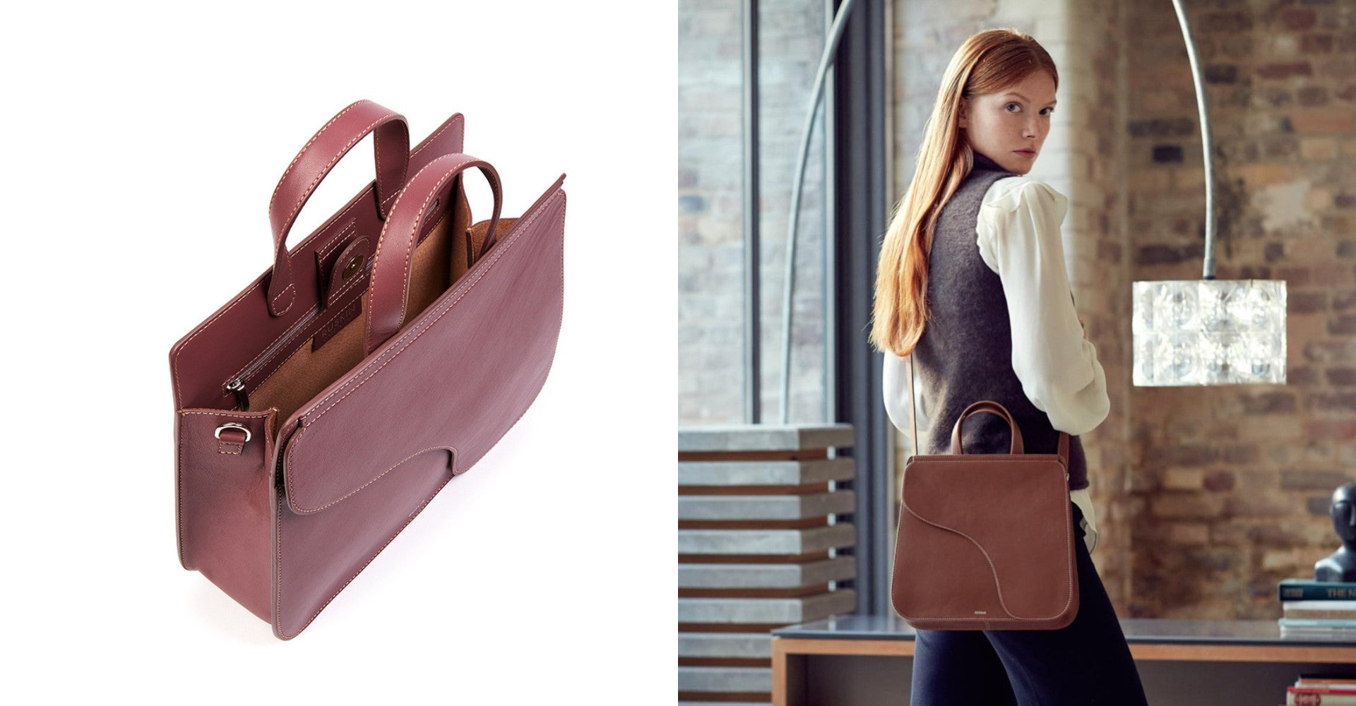 The Camille Tote in Heather