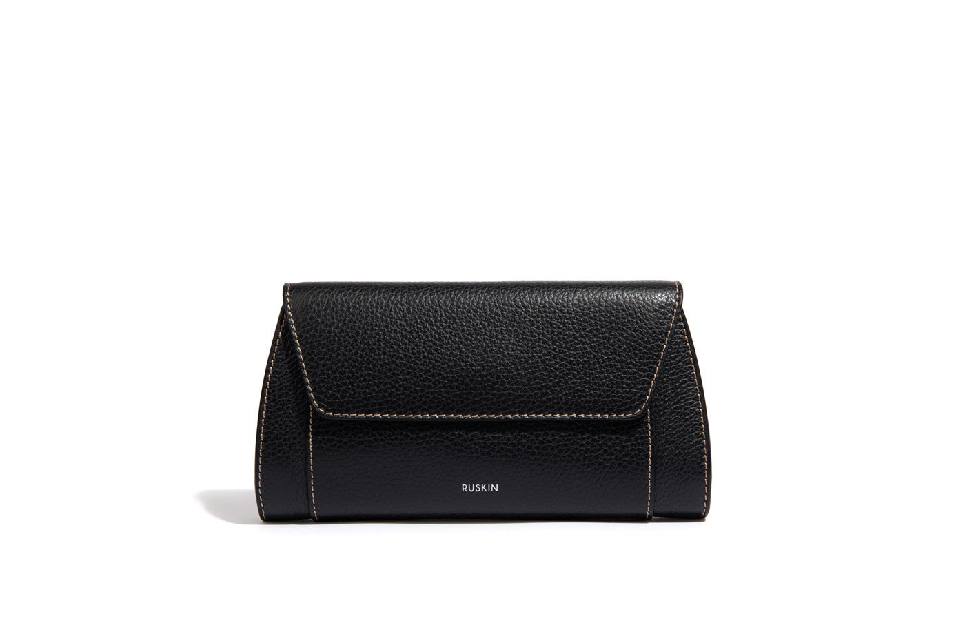 Clutch Con Cinta Black (Pebbled)