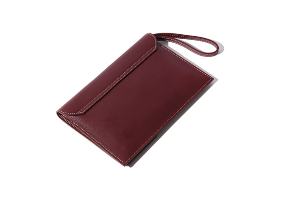 The Camille Clutch in Rouge