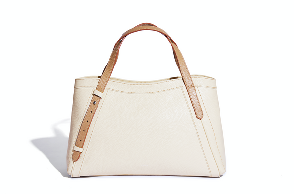 The Artisan Tote in Cream Biscotto