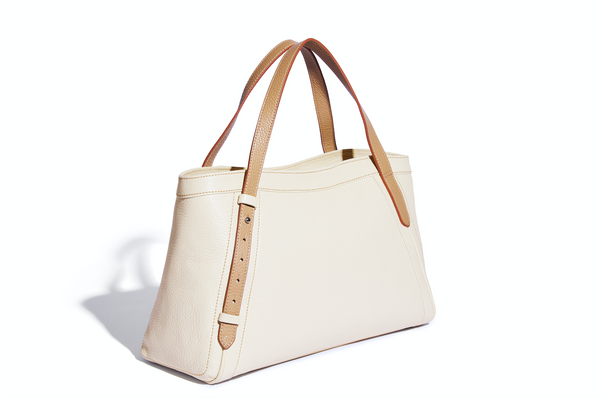 The Artisan Tote in Cream Biscotto
