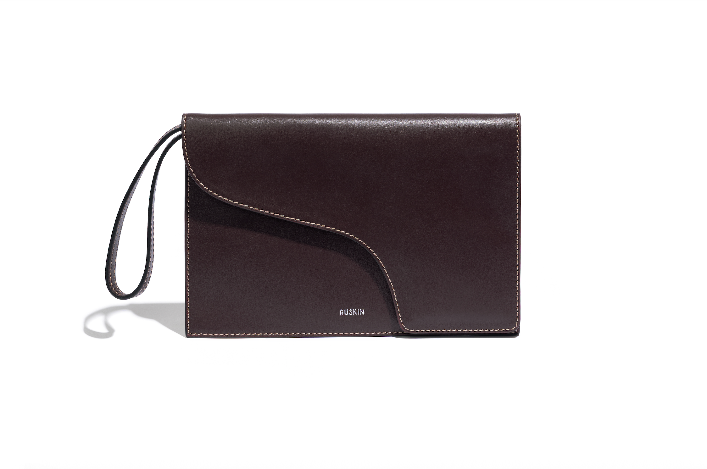 The Camille Clutch Dusty Fig