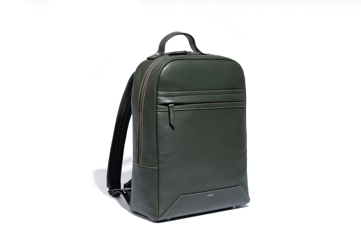 The Kepler in Birch Green Leather