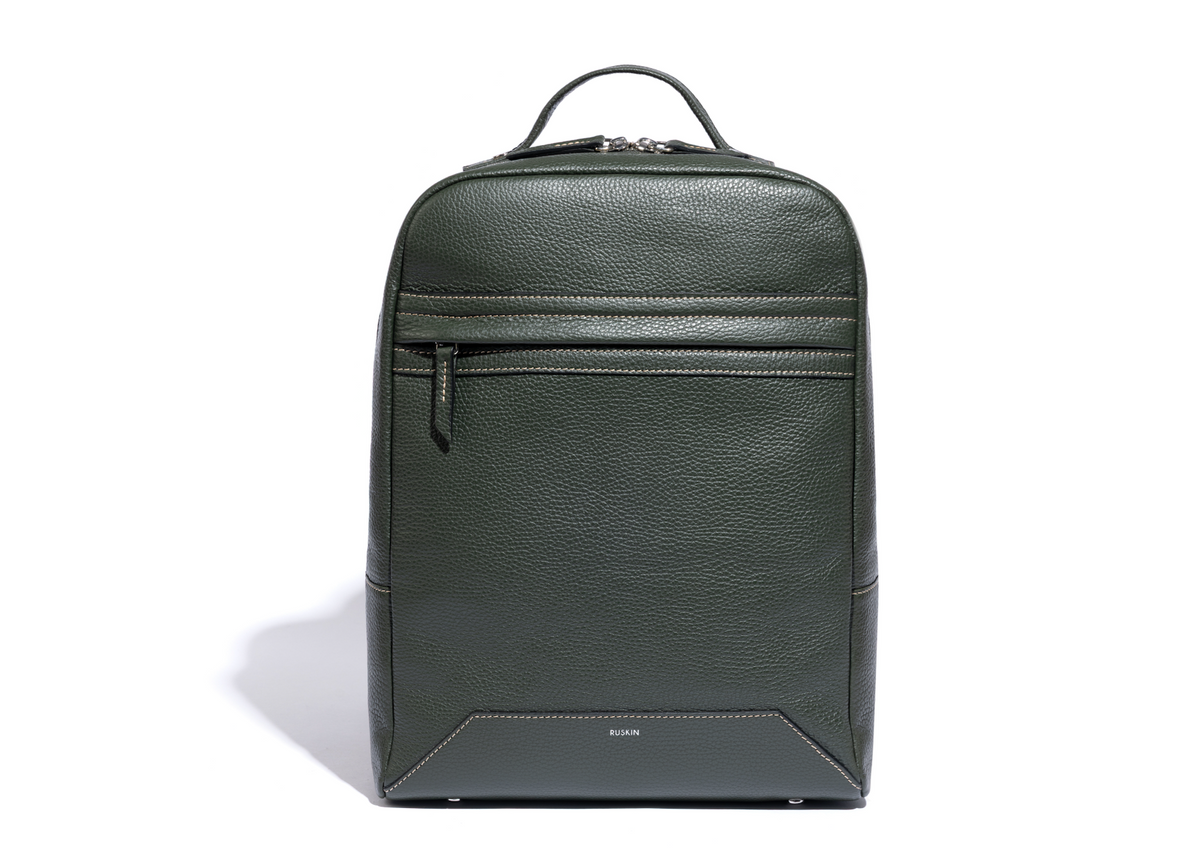 The Kepler in Birch Green Leather