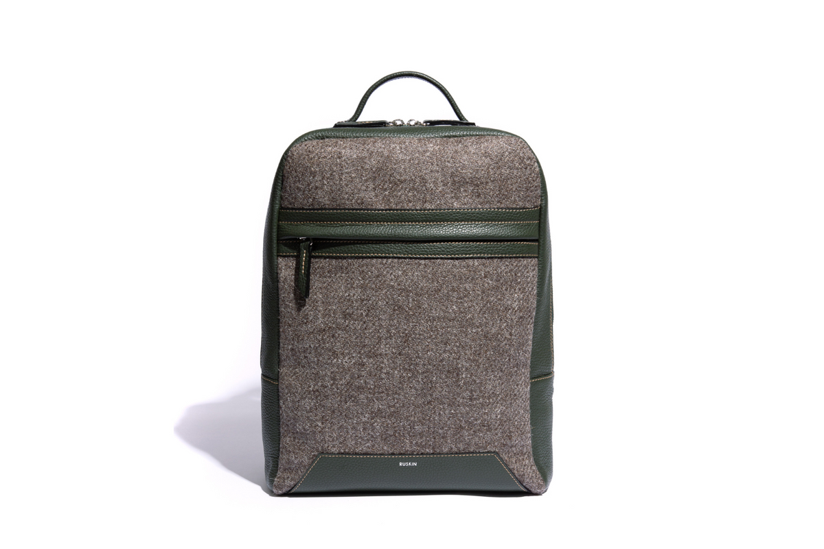 The Kepler in Birch Leather & Tweed