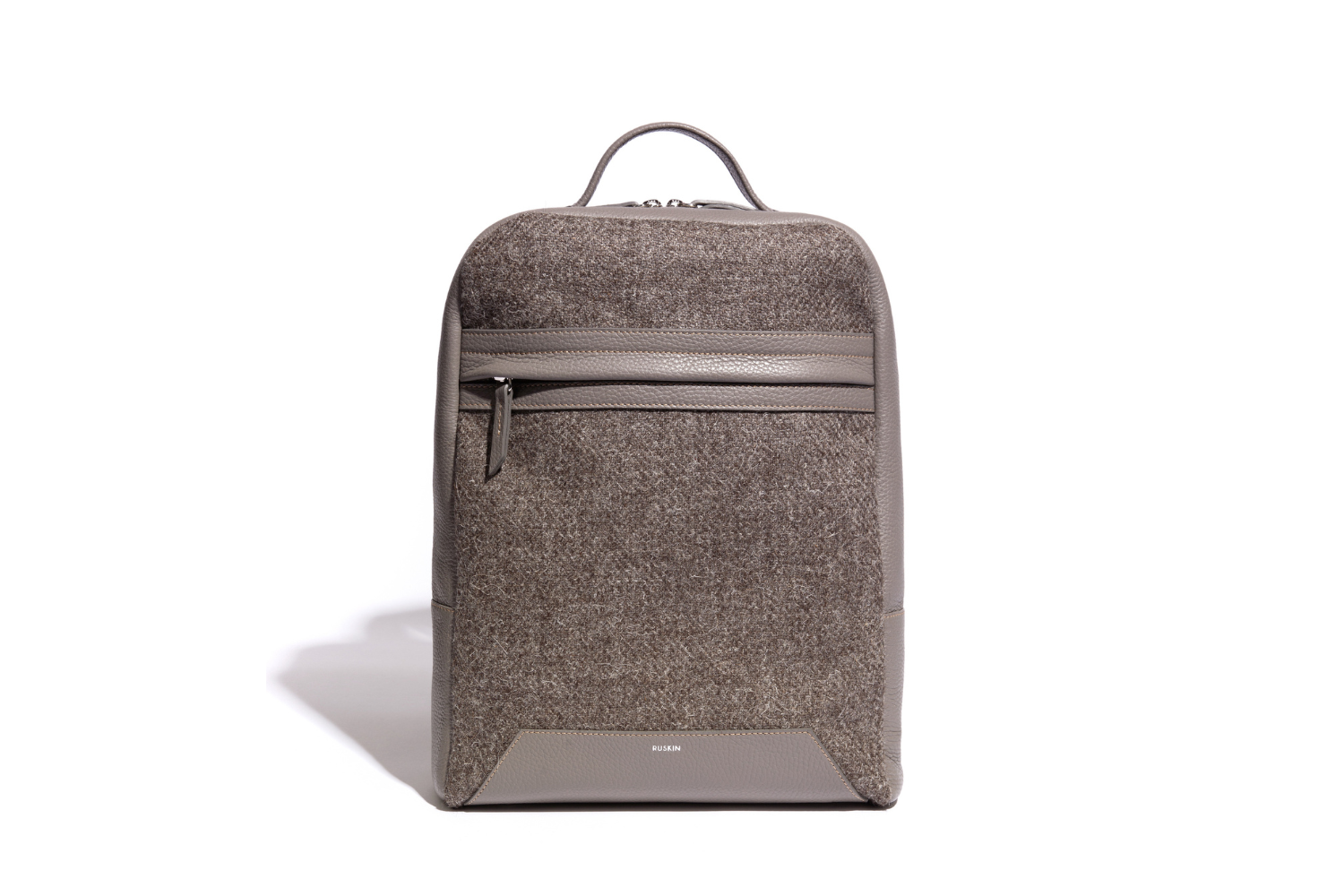 The Kepler in Mud Leather & Tweed