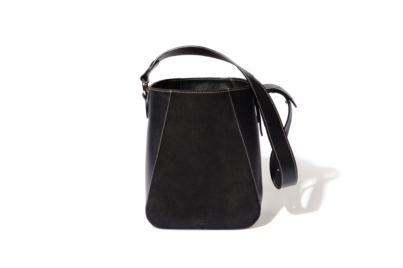 The Bennet Bucket in Black & Suede