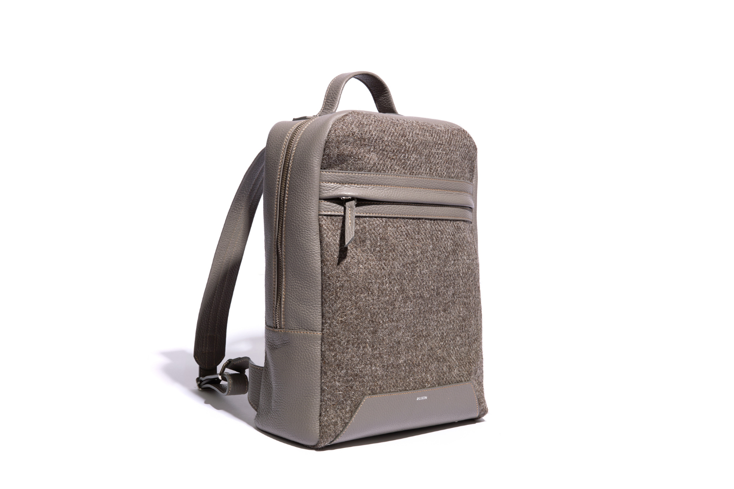 The Kepler in Mud Leather & Tweed