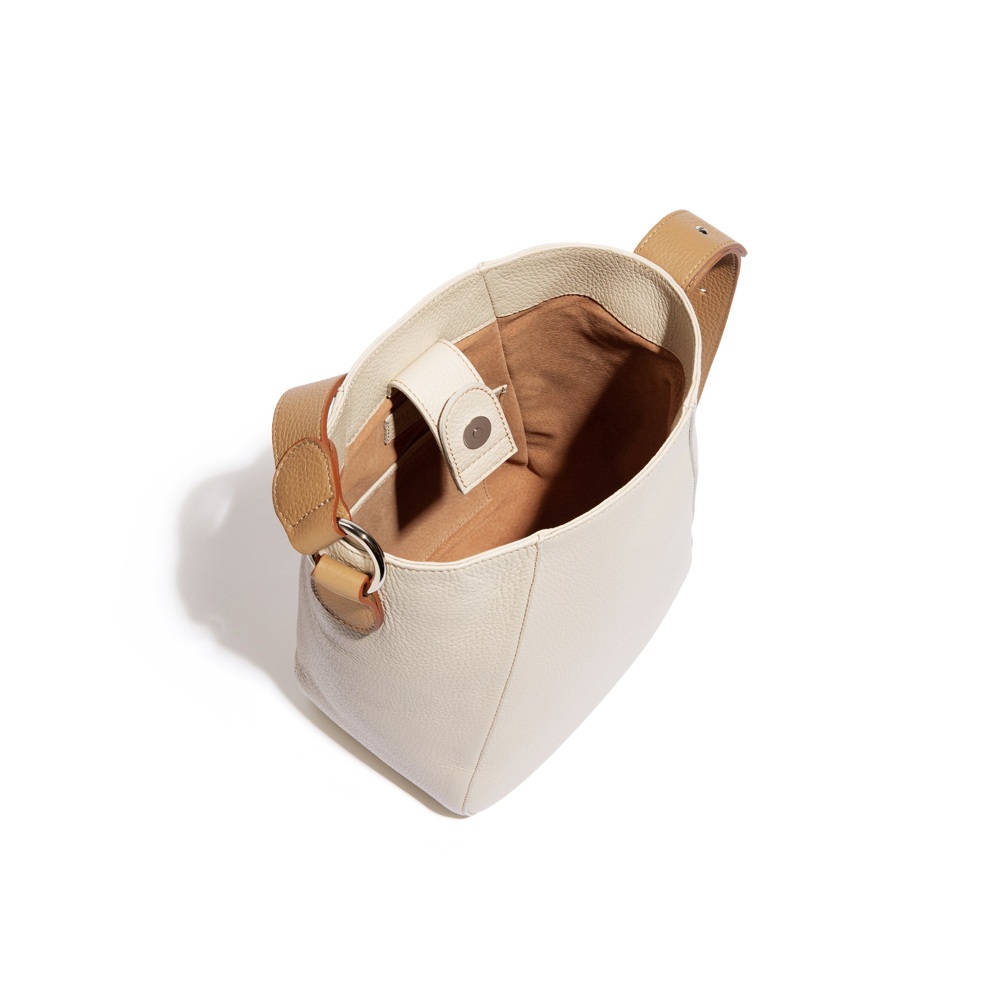 The Bennet Bucket in Cream & Biscotto