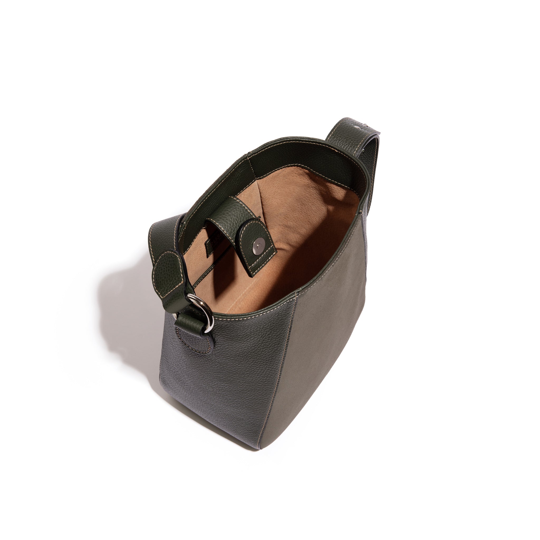 The Bennet Bucket in Birch & Suede