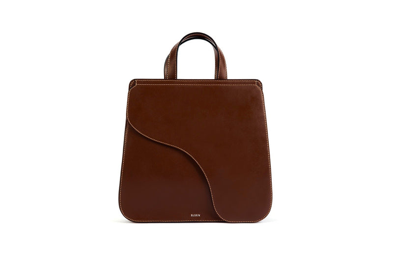 The Camille Tote in Mahogany
