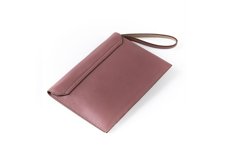 The Camille Clutch in Heather