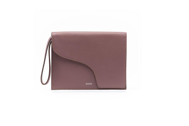The Camille Clutch in Heather