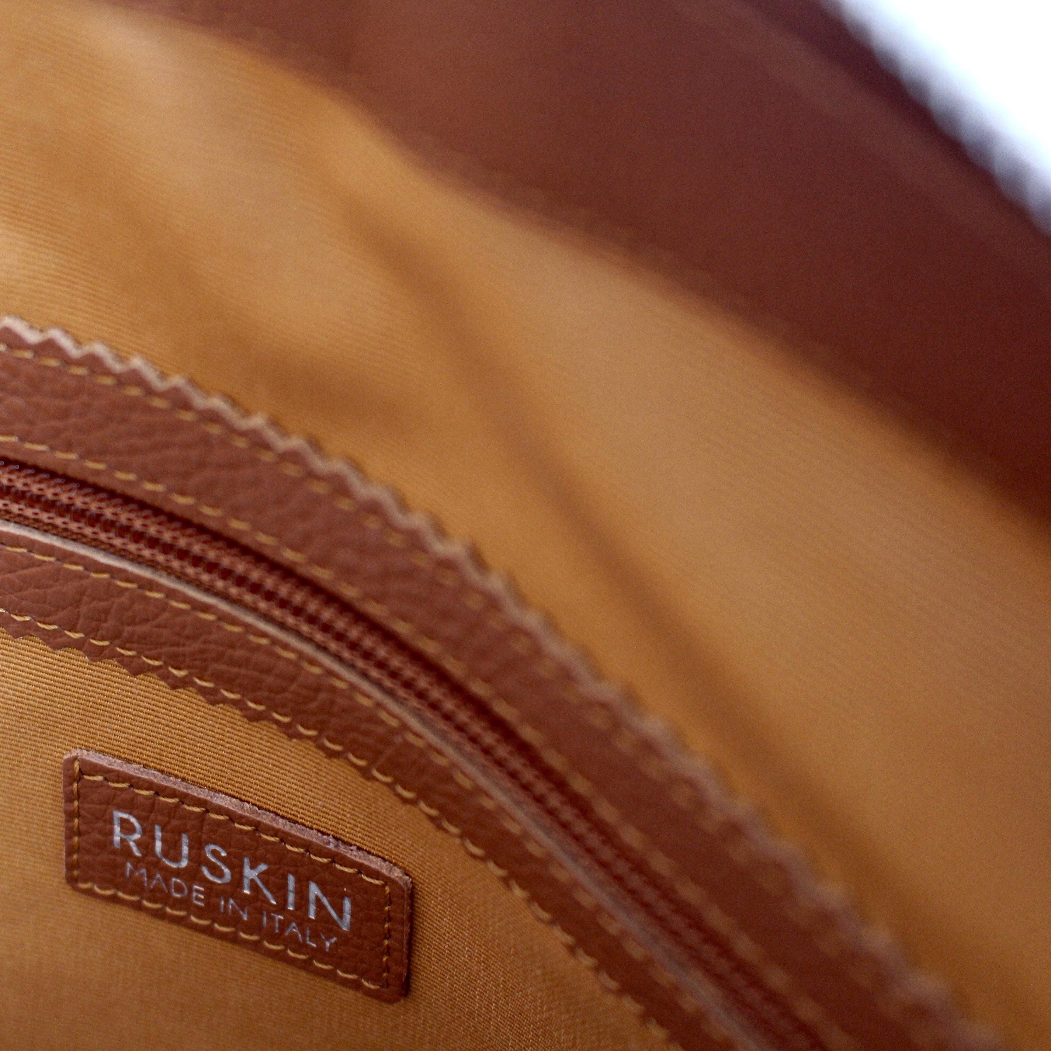 The Quentin Tote in Bracken Leather & Tweed