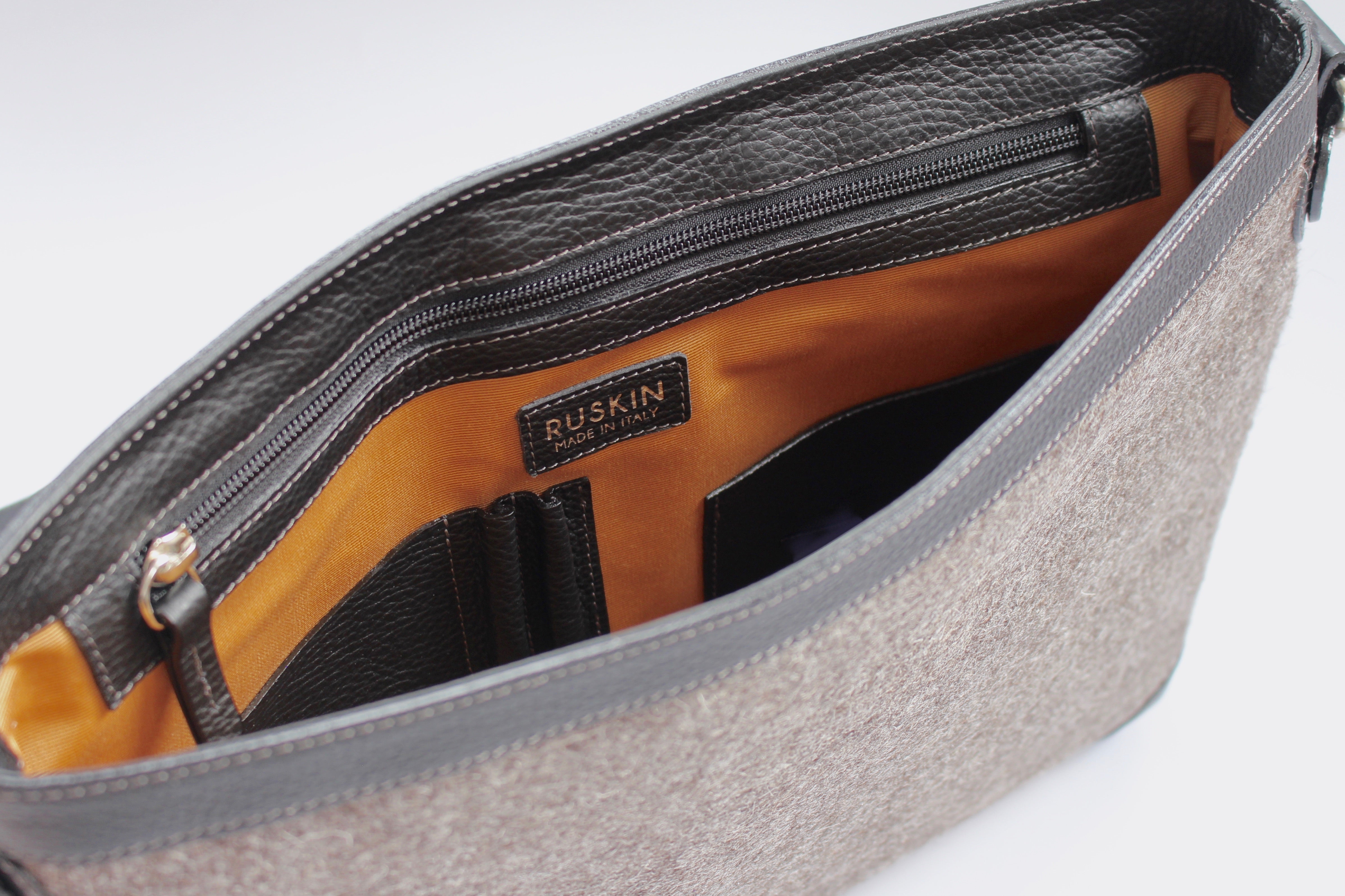 The Cuthbert in Black Leather & Tweed
