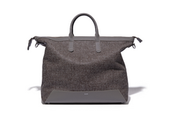 The Quentin Weekender in Mud Leather & Tweed