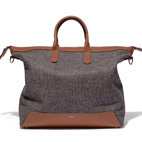 The Quentin Tote in Birch Leather & Tweed – RUSKIN